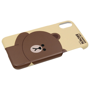 LINE FRIENDS iPhone XR用ケース SLIM FIT ベーシック ブラウン KCL-SBA005-イメージ2