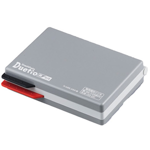 シヤチハタ エコス デュエットスタンプ台 黒・朱肉 F033562-HFW-2MEC-イメージ1