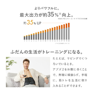 MTG SIXPAD Abs 2 Mサイズ 黒 SE-CK-03B-M-イメージ4