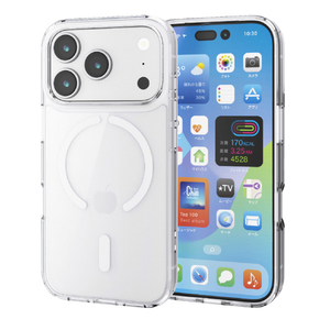 エレコム iPhone17 Pro用ハイブリッドケース MAGKEEP ホワイト PM-A25CMAG02WH-イメージ2
