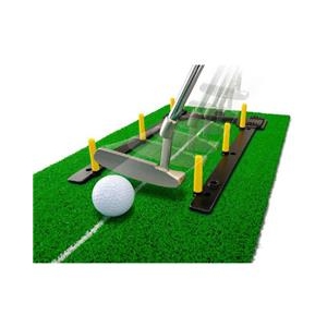 タバタゴルフ グリーンパターマット ラインイリ 2．45＋ナビ GV-0127-イメージ2