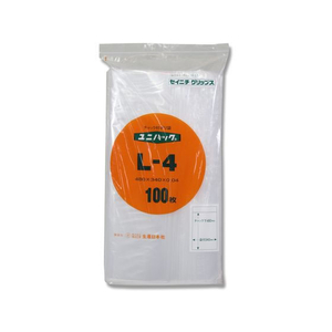 生産日本社（セイニチ） ユニパック(R) 480×340×0.04mm 100枚入 FCV4077-L-4-イメージ1
