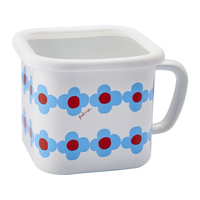 豊琺瑯 Plune. ホーロー マルチスクエアポット 「WT・OHANA」 FC189PD-YJ-822