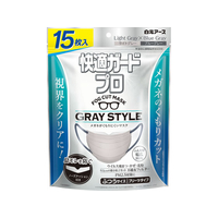 白元アース 快適ガードプロ プリーツタイプ ふつうサイズ グレースタイル 15枚入 FCF661U