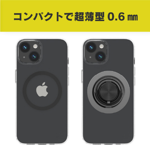 トリニティ [MagRing] MagSafe磁気増強メタルリング ブラック TR-MS-MR-BK-イメージ5