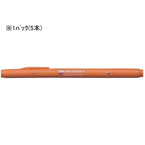トンボ鉛筆 プレイカラー2 ハニーオレンジ 5本 F020668-WS-TP48-イメージ1