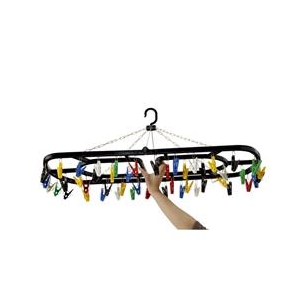 シービージャパン スーパージャンボ角ハンガー48カラフルBK ｽ-ﾊﾟ-ｼﾞﾔﾝﾎﾞｶｸﾊﾝｶﾞ-48-イメージ2