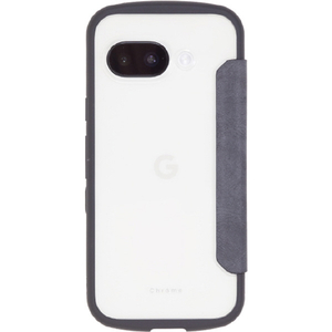 NATURAL design Google Pixel 9a用背面手帳型ケース CHROME-NATURAL ブラック GP9A-CHN02-イメージ2