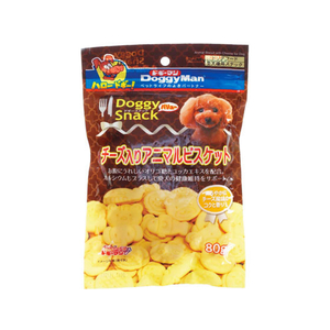 ドギーマン ドギースナックバリュー チーズ入りアニマルビスケット 80g FC05736-イメージ1