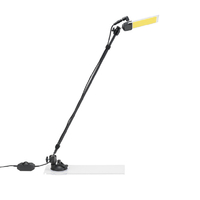 ヤザワ どこでもライト 吸盤ポール500 黒 DL01