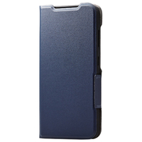 エレコム Galaxy S23用ソフトレザーケース 薄型 超軽量 磁石付 ネイビー PM-G231PLFUNV