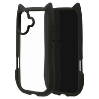 ラスタバナナ iPhone 17用猫耳ケース TPU×PC ブラック 8905IP5AHPBK