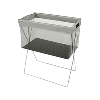 サキ サイドワゴン メッシュ浅型 マジックテープ留め仕様 R-336 グレー FC642LS-6390210