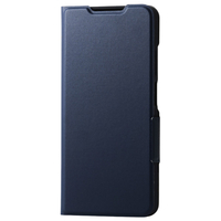 エレコム OPPO A5 5G用 手帳型ケース 薄型 磁石付 ネイビー PM-O252PLFUNV