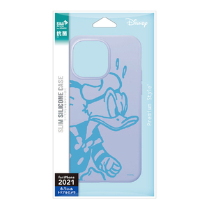 PGA iPhone 13 Pro用抗菌スリムシリコンケース ドナルドダック PG-DSC21N03DND-イメージ1