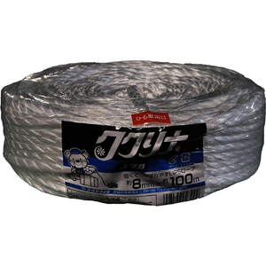 ユタカメイク 荷造り紐 ＰＳロープ ８φ×１００Ｍ ユタカメイク PSロープ M-118-イメージ1