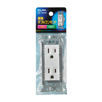 エルパ 接地ダブルコンセント EW-1202HN