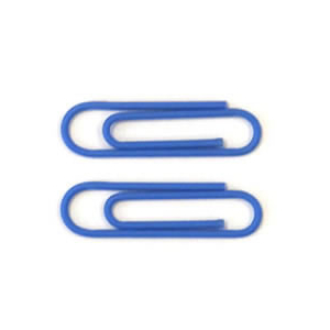 トラヤ カラーゼムクリップ 単色 青(水色) 60本 F895574-TS-069ｸﾘBL-イメージ2