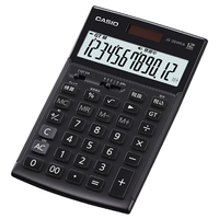 カシオ 本格実務電卓 ジャストサイズ マットブラック JS20WKABKN