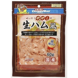 ドギーマンハヤシ ハヤシ　ぜいたくササミの生ハム風　60g HYｾﾞｲﾀｸｻｻﾐﾉﾅﾏﾊﾑﾌｳ60G-イメージ1