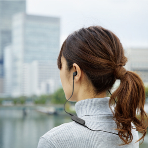 エレコム Bluetoothヘッドホン FASTMUSIC&trade;''bund'' スモークブラック LBT-HPC14AVBK-イメージ8