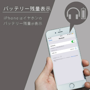 エレコム Bluetoothヘッドホン FASTMUSIC&trade;''bund'' スモークブラック LBT-HPC14AVBK-イメージ9