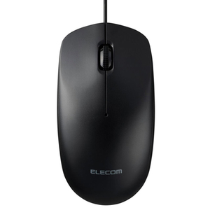 エレコム USB有線光学式マウス[3ボタン/Lサイズ] ブラック M-LE10URBK-イメージ1