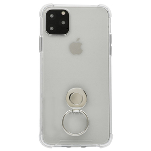 オウルテック iPhone 11 Pro Max用落下防止リング付き 耐衝撃ハイブリッド ケース クリア OWL-CVIB6507-CL-イメージ3