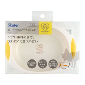 スケーター 食べやすいフードボウル キュートイエロー FC043PS-WP4P-イメージ1