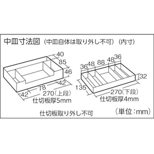 トラスコ中山 ホームケース 321×195×165 黒 FC486DW-1212559-イメージ5