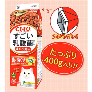 いなば CIAO すごい乳酸菌クランキーカテキンプラス まぐろ節味 400g FCF662N-イメージ4