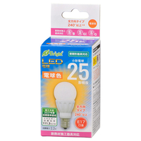 オーム電機 LED電球 E17口金 全光束245lm(2．2W小形電球タイプ) 電球色相当 LDA2L-G-E17 IS22