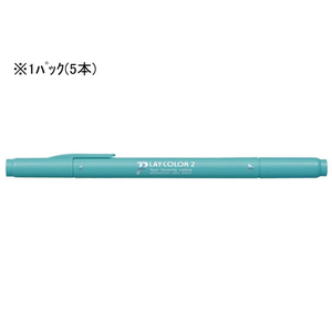 トンボ鉛筆 プレイカラー2 アクア 5本 F020671-WS-TP74-イメージ1