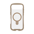 Hamee iPhone Air用MagSynq強化ガラスクリアケース iFace Reflection ベージュ 41-183315