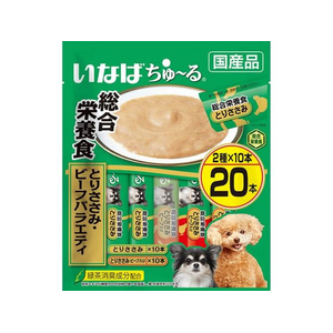 いなば ちゅーる 総合栄養食 とりささみ ビーフバラエティ 14g×20P FCF663N-イメージ1