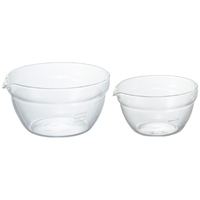 ハリオ 片口ボウル2個セット ﾀｲﾈﾂｶﾞﾗｽﾍﾝｸﾞﾁﾎﾞｳﾙKB13182P