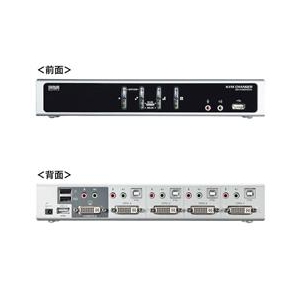 サンワサプライ デュアルリンクDVI対応パソコン自動切替器（4：1） SW-KVM4HDCN-イメージ3