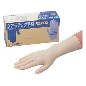 AS/クアラテック手袋 フルエンボス パウダーフリー M 100枚入 FC371UM-4282869-イメージ1