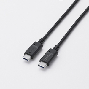 エレコム USB2．0ケーブル(USB Type-C(TM) - USB Type-C/240W) ブラック MPA-CCPE10BK-イメージ1