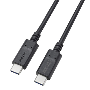 エレコム USB2．0ケーブル(USB Type-C(TM) - USB Type-C/240W) ブラック MPA-CCPE10BK-イメージ2