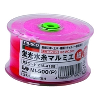 トラスコ中山 蛍光水糸マルミエ 細 500m ピンク5000.6(細) FC057HZ-2154188
