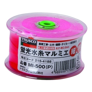 トラスコ中山 蛍光水糸マルミエ 細 500m ピンク5000.6(細) FC057HZ-2154188-イメージ1