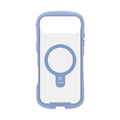 Hamee iPhone Air用MagSynq強化ガラスクリアケース iFace Reflection ペールブルー 41-183322