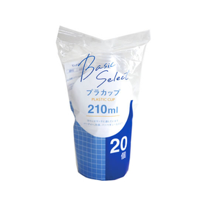 大和物産 ベーシックセレクト プラカップ 210mL 20個入 FCJ882R-#65410-イメージ1