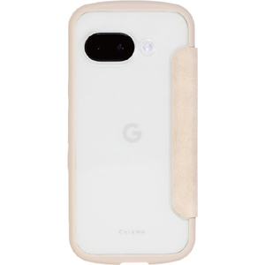 NATURAL design Google Pixel 9a用背面手帳型ケース CHROME-NATURAL ベージュ GP9A-CHN07-イメージ2