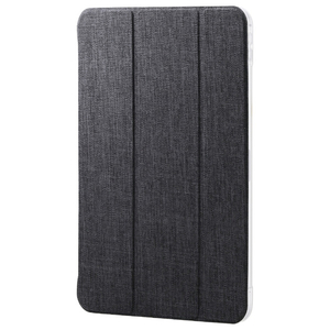 エレコム 11インチiPad Pro(M4)用 フラップケース 薄型軽量 ファブリック 背面クリア ブラック TB-A25PMWVCBK-イメージ1