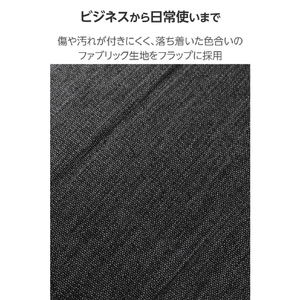 エレコム 11インチiPad Pro(M4)用 フラップケース 薄型軽量 ファブリック 背面クリア ブラック TB-A25PMWVCBK-イメージ4