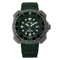 シチズン エコ・ドライブ腕時計 プロマスター MARINEシリーズ ダイバー200m グリーンカモフラージュ BN0228-06W
