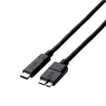 エレコム USB3．1ケーブル(認証品、C-microB) 0．5m ブラック USB3-CMB05NBK