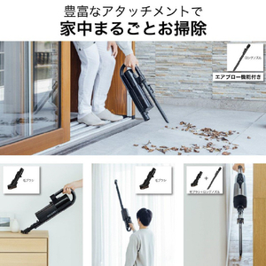 三菱 スティック&ハンディクリーナー iNSTICK ZUBAQ マットチタンブラック HC-JK2E-B-イメージ8